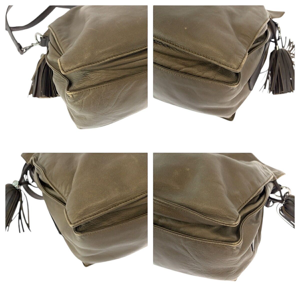 Loewe Loewe Loewe Leather Flamenco Anagram Shoulder Bag Leather Crossbody Bag Size ONE SIZE - 3 Thumbnail