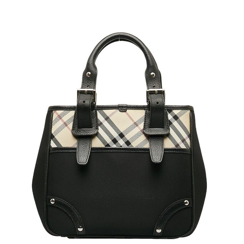 Burberry Burberry Burberry Nova Check Canvas Leather Tote Bag Canvas Tote Bag in Very Good Condition Size ONE SIZE - 3 Thumbnail