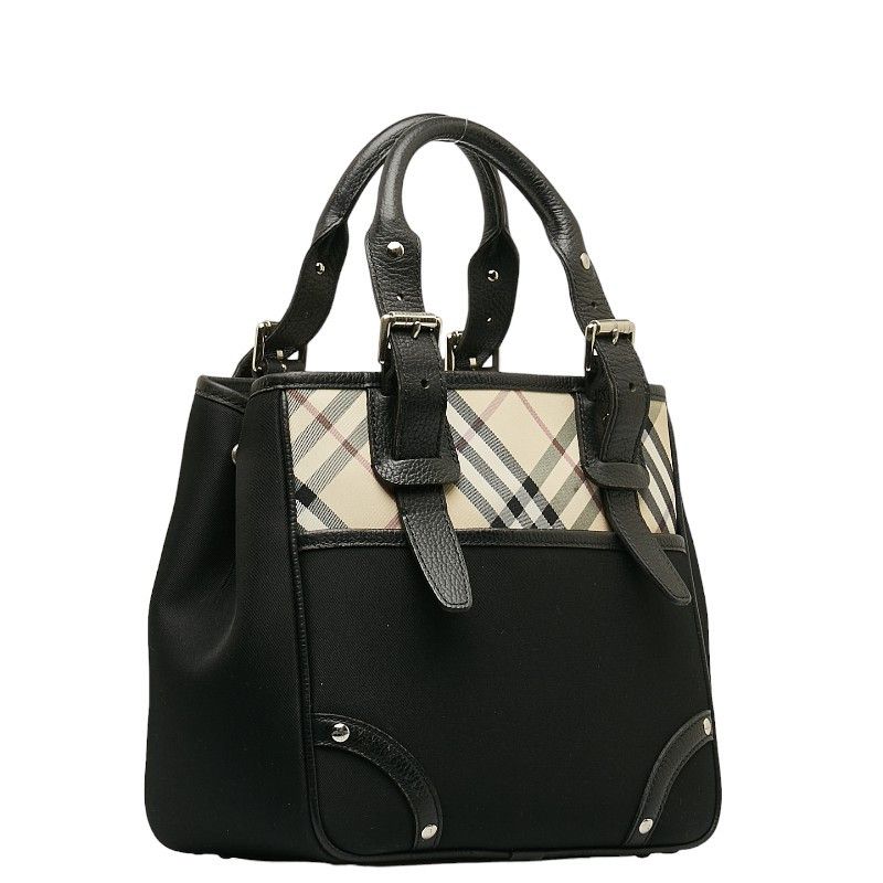 Burberry Burberry Burberry Nova Check Canvas Leather Tote Bag Canvas Tote Bag in Very Good Condition Size ONE SIZE - 2 Thumbnail