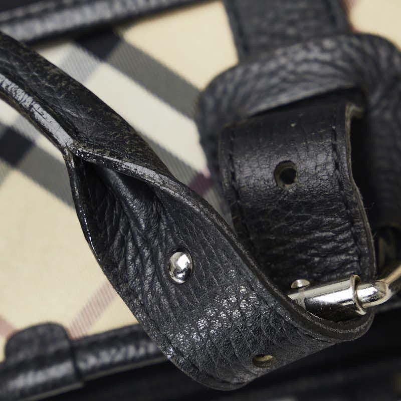 Burberry Burberry Burberry Nova Check Canvas Leather Tote Bag Canvas Tote Bag in Very Good Condition Size ONE SIZE - 5 Thumbnail