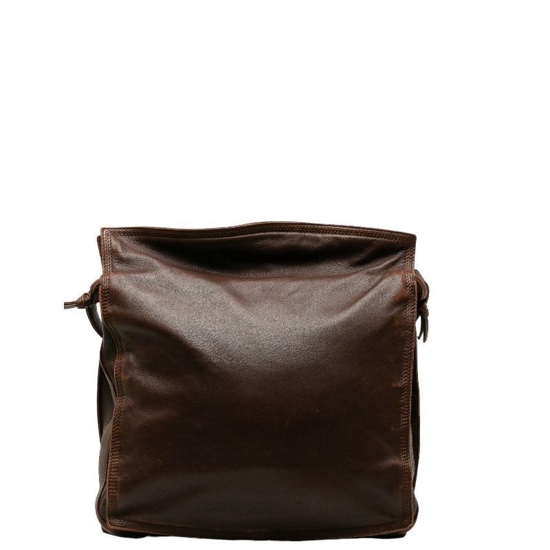 Loewe Loewe Loewe Anagram Leather Shoulder Bag Brown Leather Crossbody Bag Size ONE SIZE - 3 Thumbnail