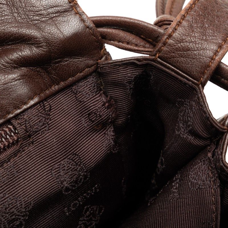 Loewe Loewe Loewe Anagram Leather Shoulder Bag Brown Leather Crossbody Bag Size ONE SIZE - 5 Thumbnail