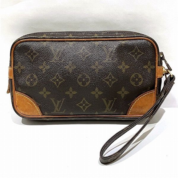 Louis Vuitton Louis Vuitton Louis Vuitton Monogram Marly Dragonne PM Clutch Canvas Clutch Bag M51827 in Good Condition Size ONE SIZE - 2 Thumbnail