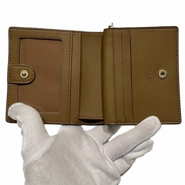 Coach Coach Coach Leather Snap Wallet C2862 Leather Short Wallet C2862 in Great Condition Size ONE SIZE - 2 Thumbnail