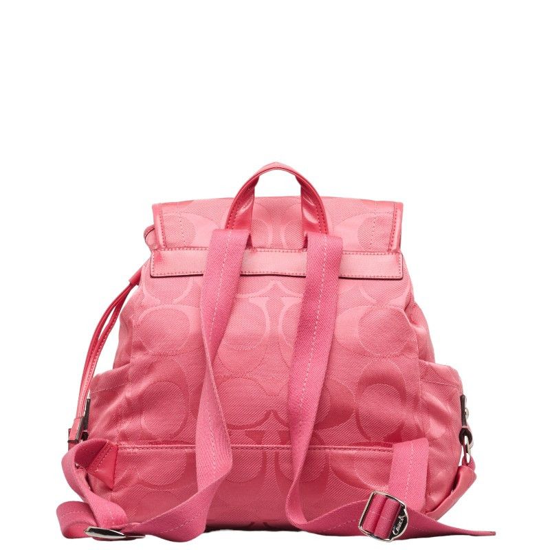 Coach Coach Coach Signature Canvas Enamel Backpack F16548 Canvas Backpack F16548 in Good Condition Size ONE SIZE - 3 Thumbnail