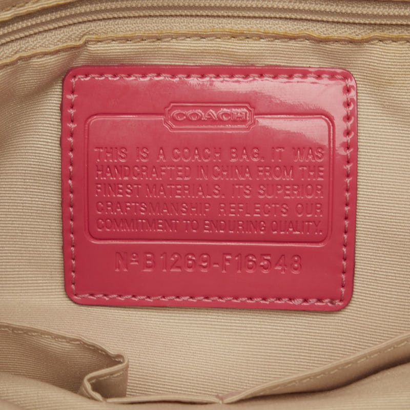 Coach Coach Coach Signature Canvas Enamel Backpack F16548 Canvas Backpack F16548 in Good Condition Size ONE SIZE - 8 Thumbnail