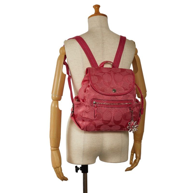 Coach Coach Coach Signature Canvas Enamel Backpack F16548 Canvas Backpack F16548 in Good Condition Size ONE SIZE - 10 Thumbnail