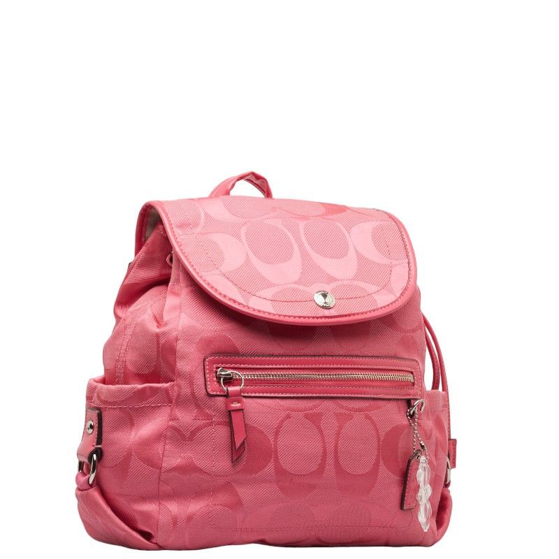 Coach Coach Coach Signature Canvas Enamel Backpack F16548 Canvas Backpack F16548 in Good Condition Size ONE SIZE - 2 Thumbnail