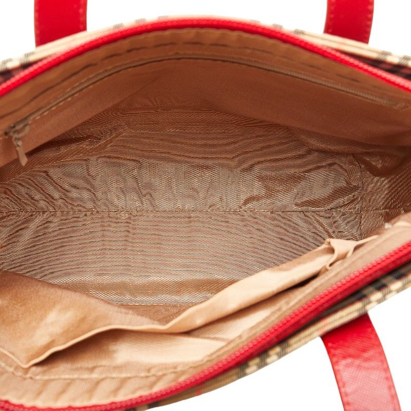 Burberry Burberry Burberry Nova Check Shadow Horse Canvas Leather Tote Bag Canvas Tote Bag in Great Condition Size ONE SIZE - 6 Thumbnail