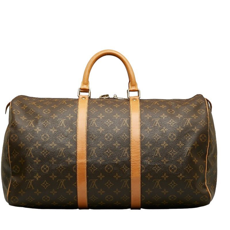 Louis Vuitton Louis Vuitton Louis Vuitton Monogram Keepall 50 Boston Bag M41426 Brown PVC Leather Canvas Travel Bag M41426 in Good Condition Size ONE SIZE - 3 Thumbnail