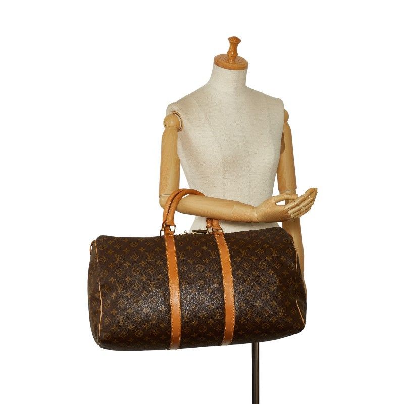 Louis Vuitton Louis Vuitton Louis Vuitton Monogram Keepall 50 Boston Bag M41426 Brown PVC Leather Canvas Travel Bag M41426 in Good Condition Size ONE SIZE - 13 Thumbnail