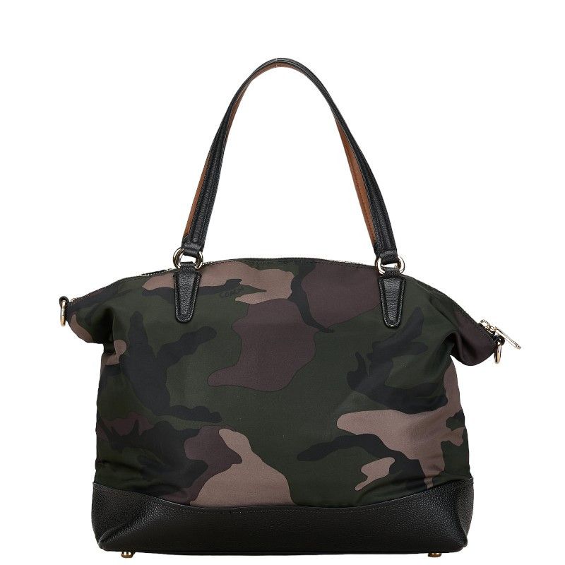Coach Coach Coach Camouflage Nylon 2WAY Handbag F17777 Canvas Handbag F17777 in Very Good Condition Size ONE SIZE - 4 Thumbnail