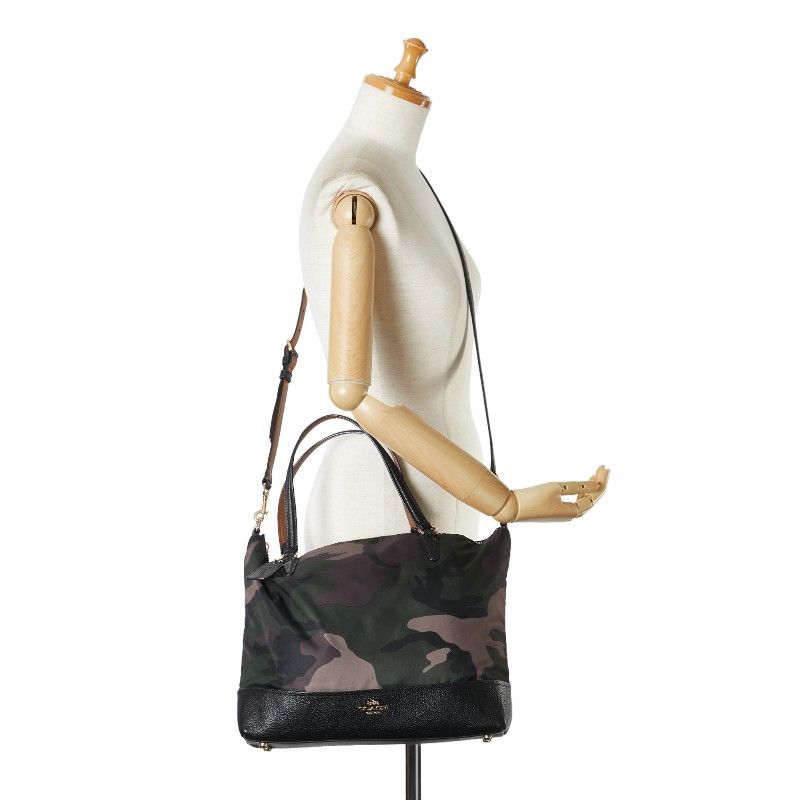 Coach Coach Coach Camouflage Nylon 2WAY Handbag F17777 Canvas Handbag F17777 in Very Good Condition Size ONE SIZE - 10 Thumbnail