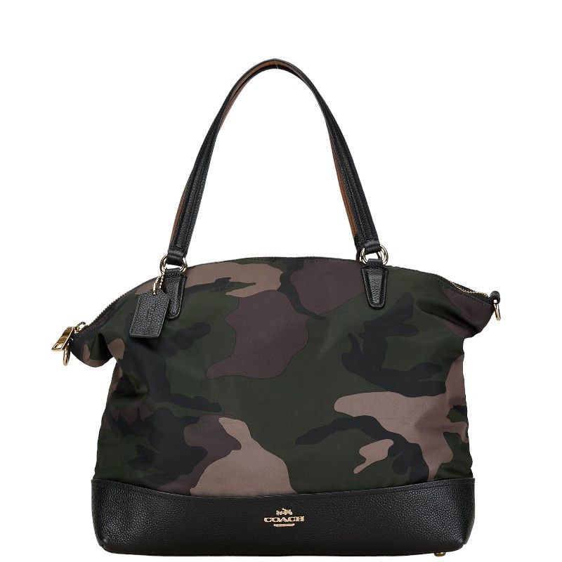 Coach Coach Coach Camouflage Nylon 2WAY Handbag F17777 Canvas Handbag F17777 in Very Good Condition Size ONE SIZE - 2 Thumbnail