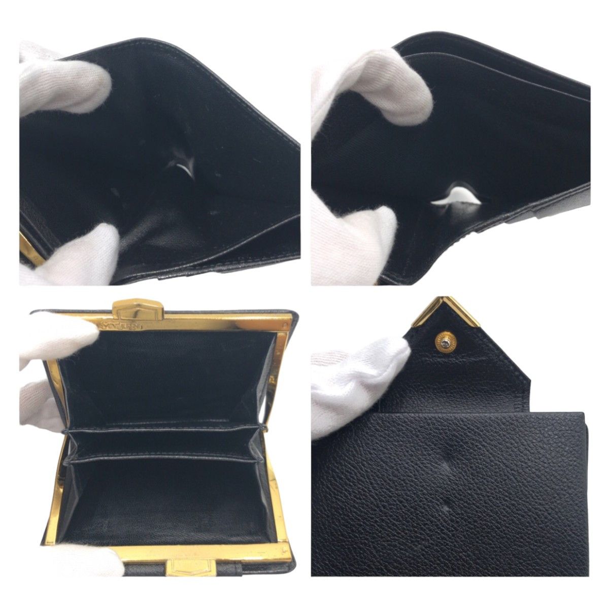 Yves Saint Laurent Yves Saint Laurent Yves Saint Laurent Leather Compact Wallet Leather Short Wallet in Very Good Condition Size ONE SIZE - 5 Thumbnail
