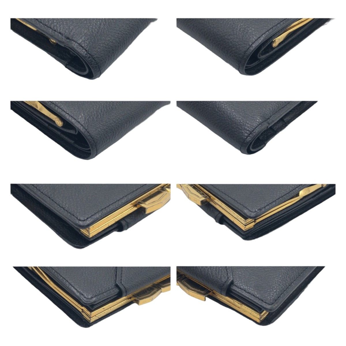 Yves Saint Laurent Yves Saint Laurent Yves Saint Laurent Leather Compact Wallet Leather Short Wallet in Very Good Condition Size ONE SIZE - 3 Thumbnail