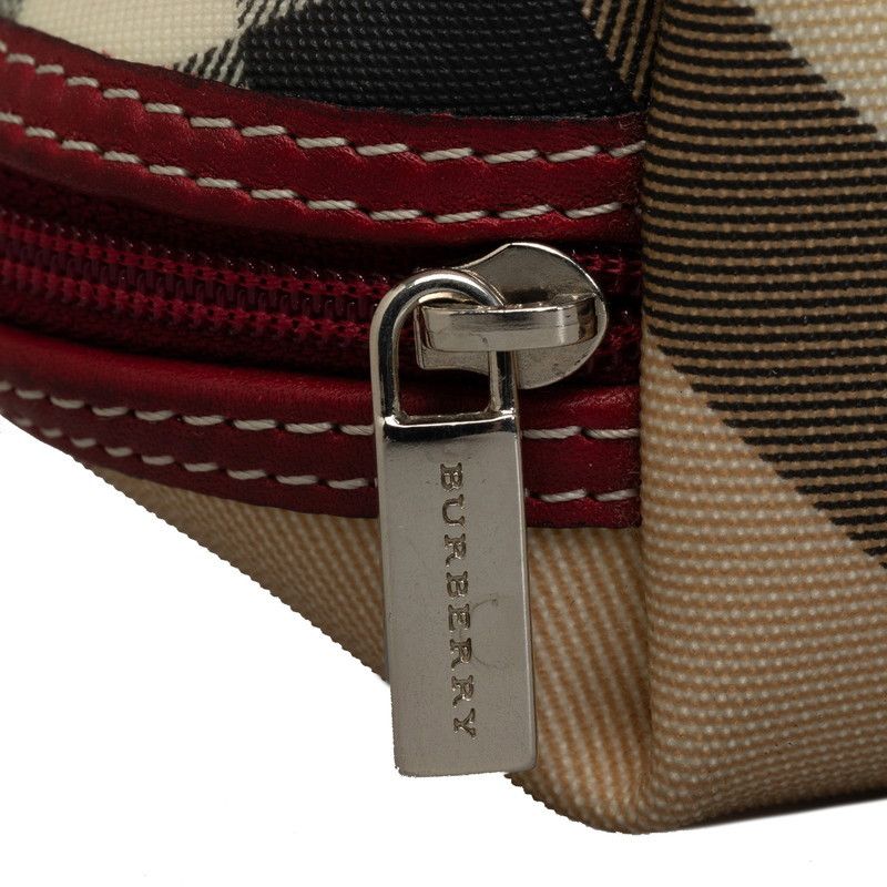 Burberry Burberry Burberry Nova Check PVC Cosmetic Pouch Canvas Vanity Bag in Very Good Condition Size ONE SIZE - 6 Thumbnail