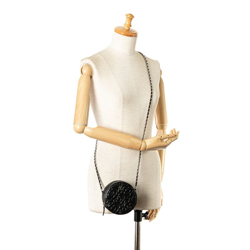 Chanel Chanel Chanel Camellia Round Mini Chain Shoulder Bag Leather Crossbody Bag in Great Condition Size ONE SIZE - 10 Thumbnail