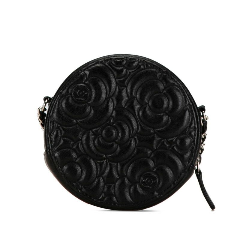 Chanel Chanel Chanel Camellia Round Mini Chain Shoulder Bag Leather Crossbody Bag in Great Condition Size ONE SIZE - 3 Thumbnail