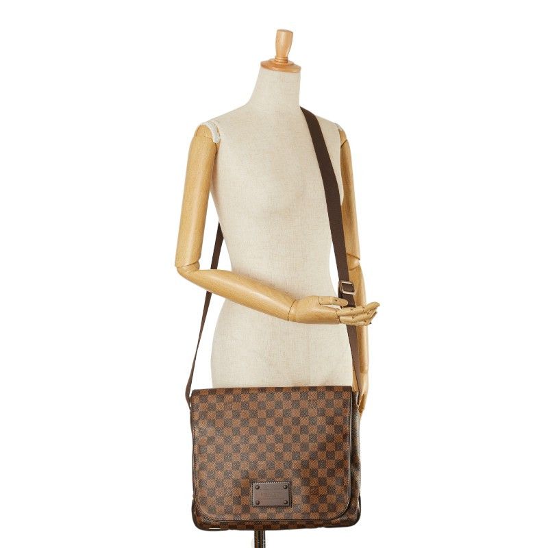 Louis Vuitton Louis Vuitton Louis Vuitton Damier Ebene Brooklyn GM Shoulder Bag Canvas Shoulder Bag N51212 in Very Good Condition Size ONE SIZE - 11 Thumbnail