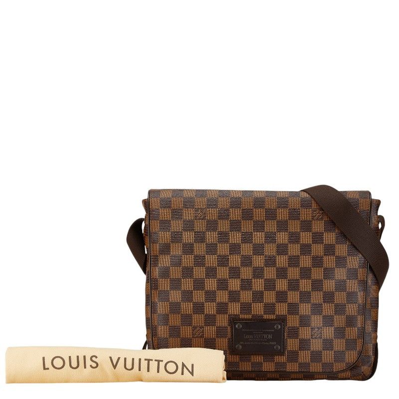 Louis Vuitton Louis Vuitton Louis Vuitton Damier Ebene Brooklyn GM Shoulder Bag Canvas Shoulder Bag N51212 in Very Good Condition Size ONE SIZE - 10 Thumbnail