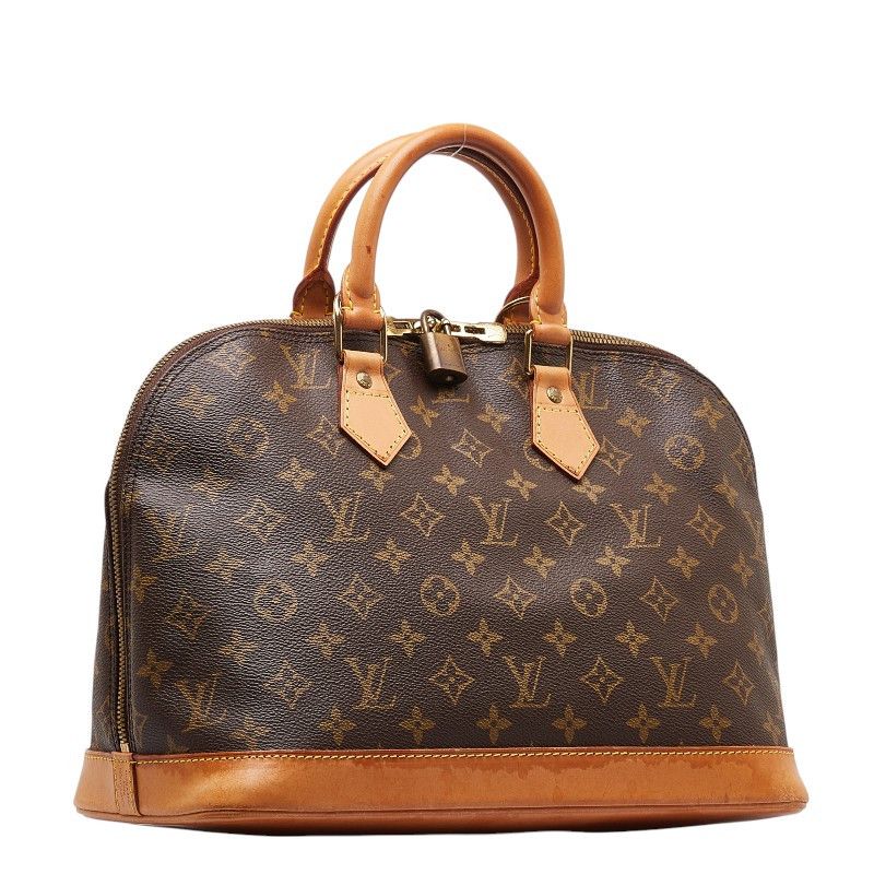 Louis Vuitton Louis Vuitton Louis Vuitton Monogram Alma PM Handbag M51130 Brown PVC Leather Canvas Handbag M51130 in Very Good Condition Size ONE SIZE - 2 Thumbnail