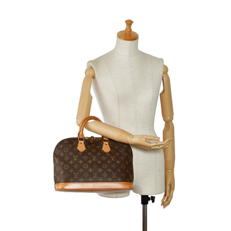 Louis Vuitton Louis Vuitton Louis Vuitton Monogram Alma PM Handbag M51130 Brown PVC Leather Canvas Handbag M51130 in Very Good Condition Size ONE SIZE - 9 Thumbnail