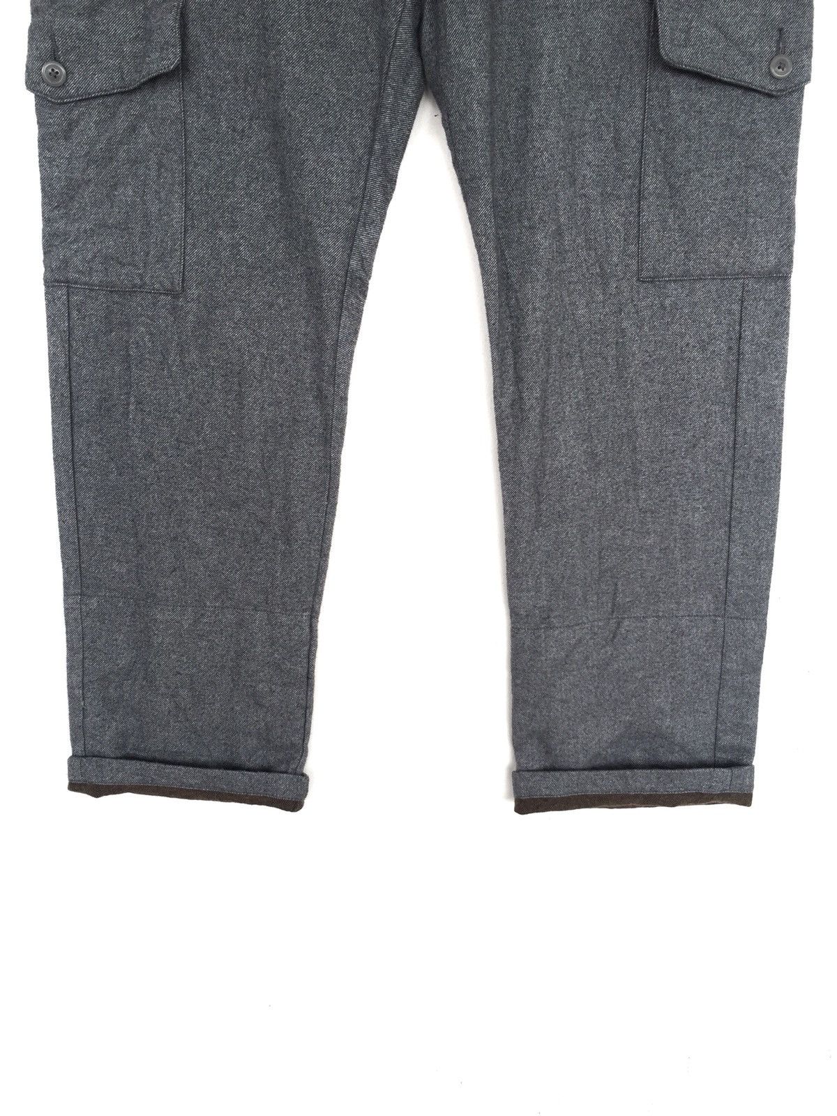 JUN MEN Junmen Japan Grey Six Pockets Slim Fit Cargo Pants Size US 34 / EU 50 - 3 Thumbnail