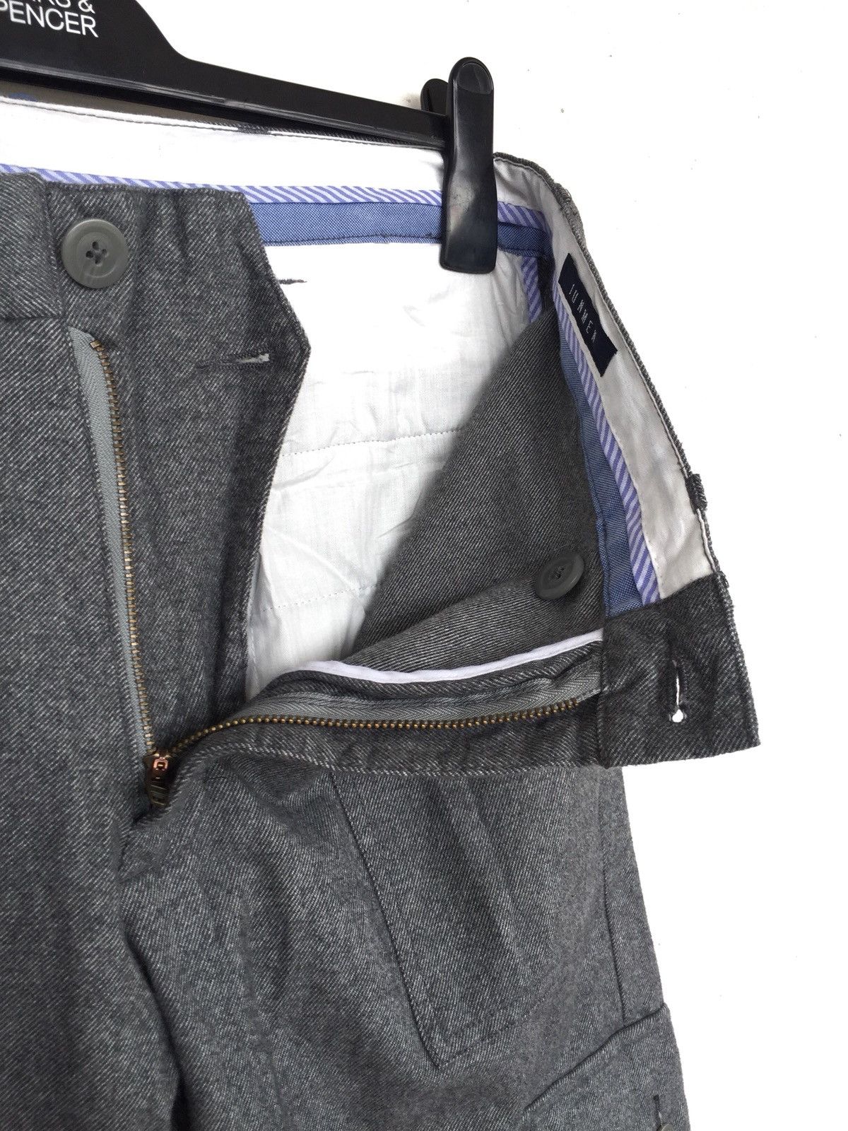 JUN MEN Junmen Japan Grey Six Pockets Slim Fit Cargo Pants Size US 34 / EU 50 - 7 Thumbnail