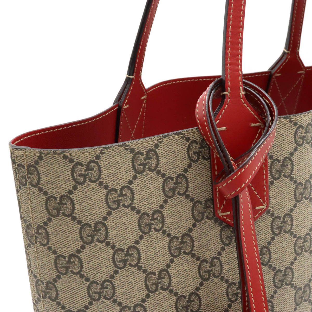 Gucci Gucci Gucci GG Supreme Tote Bag Reversible PVC Leather Plastic Tote Bag 372618 in Very Good Condition Size ONE SIZE - 7 Thumbnail