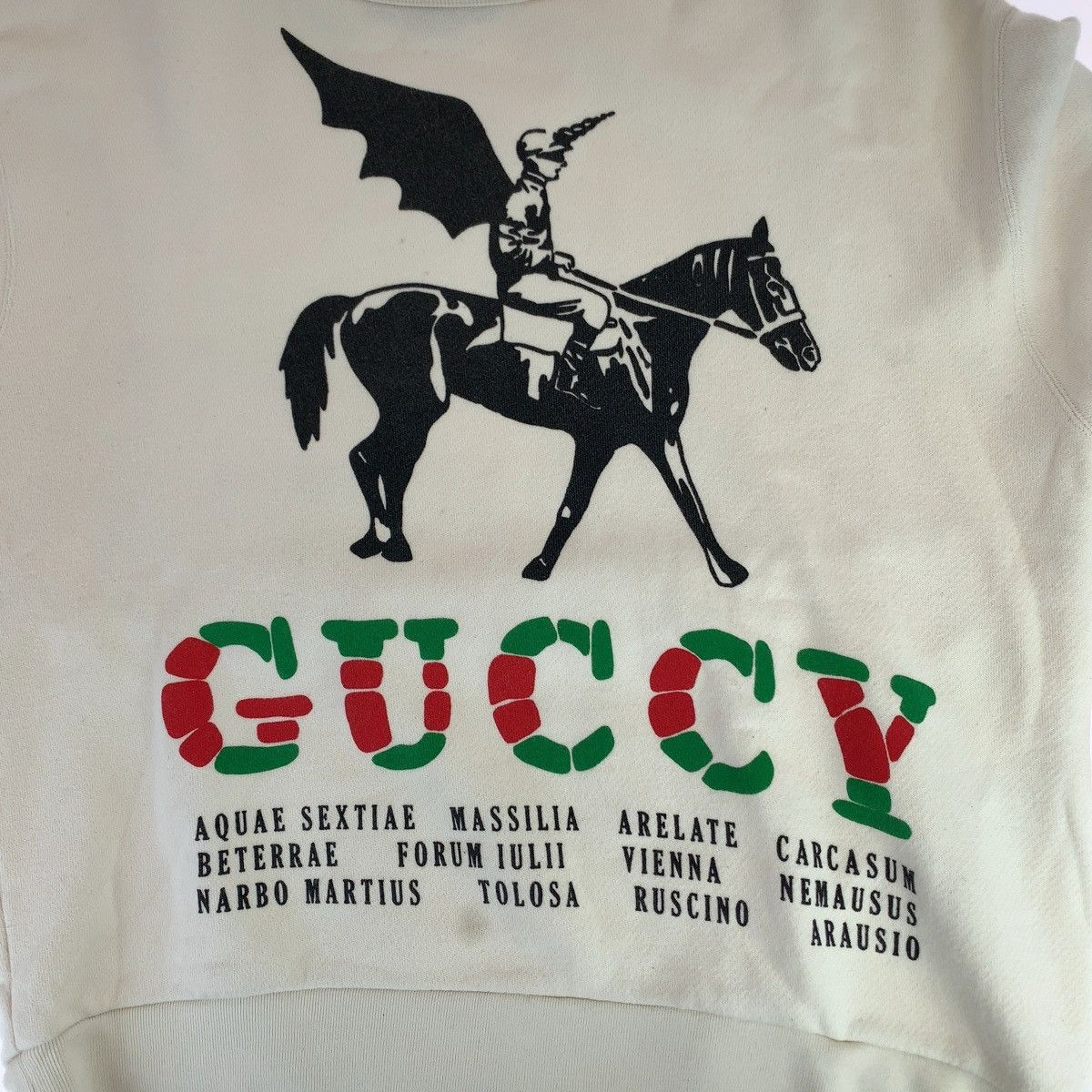 Gucci Gucci Gucci Cotton Wing Jockey Sweatshirt S Cotton Sweatshirts & Hoodies 475532 XJAKP Size ONE SIZE - 7 Thumbnail
