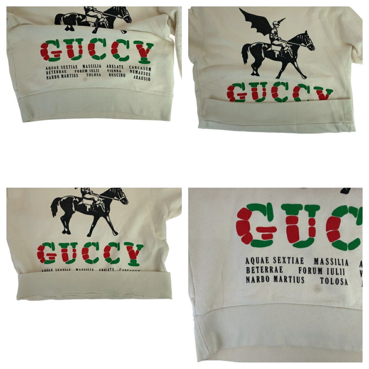 Gucci Gucci Gucci Cotton Wing Jockey Sweatshirt S Cotton Sweatshirts & Hoodies 475532 XJAKP Size ONE SIZE - 6 Thumbnail