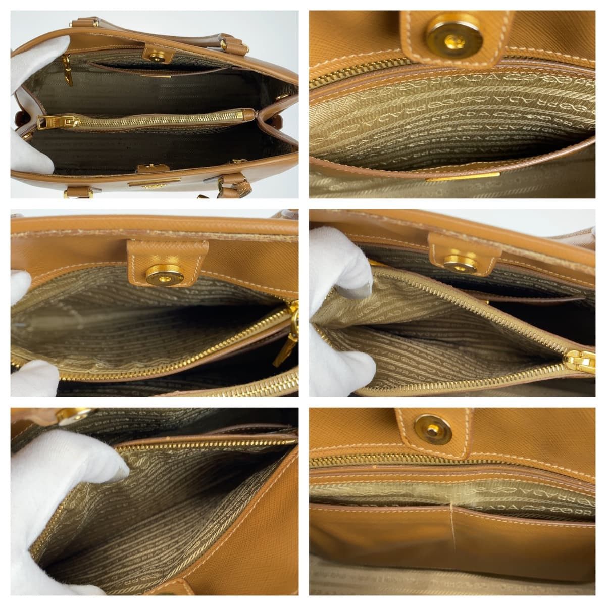 Prada Prada Saffiano Leather Promenade 2WAY Bag Leather Crossbody Bag