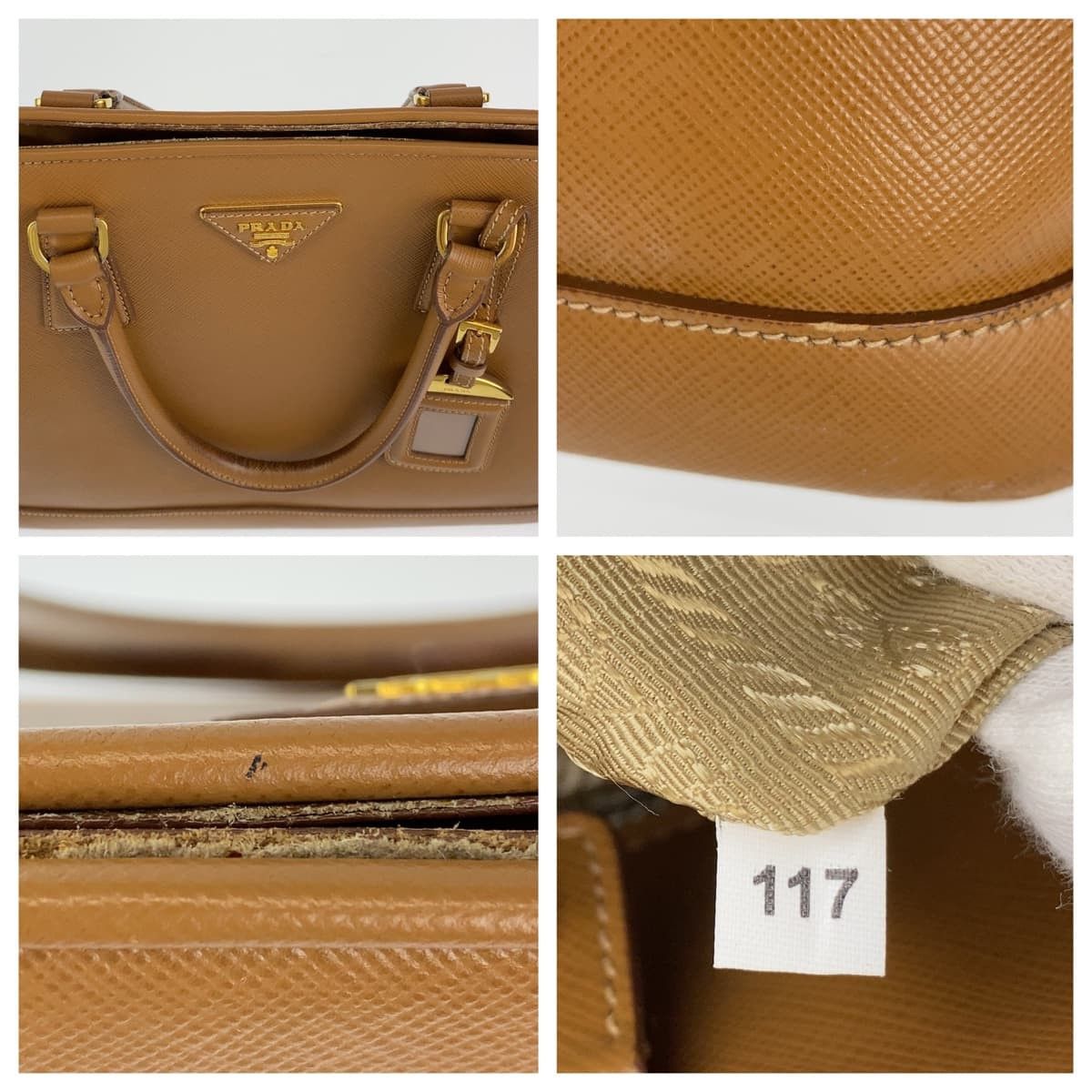 Prada Prada Saffiano Leather Promenade 2WAY Bag Leather Crossbody Bag