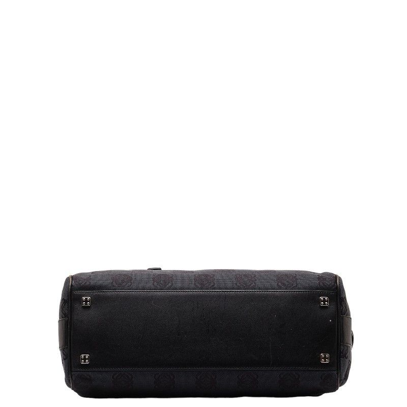 Loewe Loewe Loewe Anagram Canvas Leather Mini Boston Handbag Canvas Handbag in Very Good Condition Size ONE SIZE - 4 Thumbnail