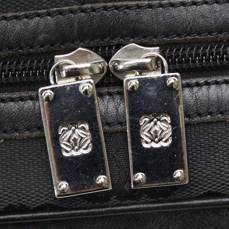 Loewe Loewe Loewe Anagram Canvas Leather Mini Boston Handbag Canvas Handbag in Very Good Condition Size ONE SIZE - 10 Thumbnail