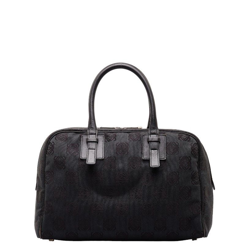 Loewe Loewe Loewe Anagram Canvas Leather Mini Boston Handbag Canvas Handbag in Very Good Condition Size ONE SIZE - 3 Thumbnail