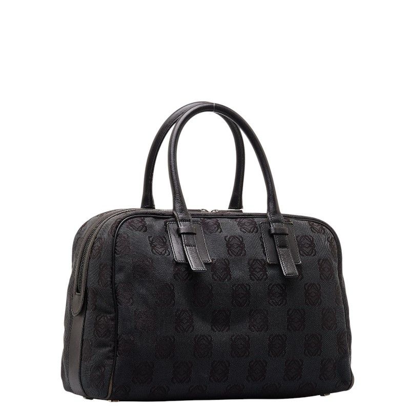 Loewe Loewe Loewe Anagram Canvas Leather Mini Boston Handbag Canvas Handbag in Very Good Condition Size ONE SIZE - 2 Thumbnail