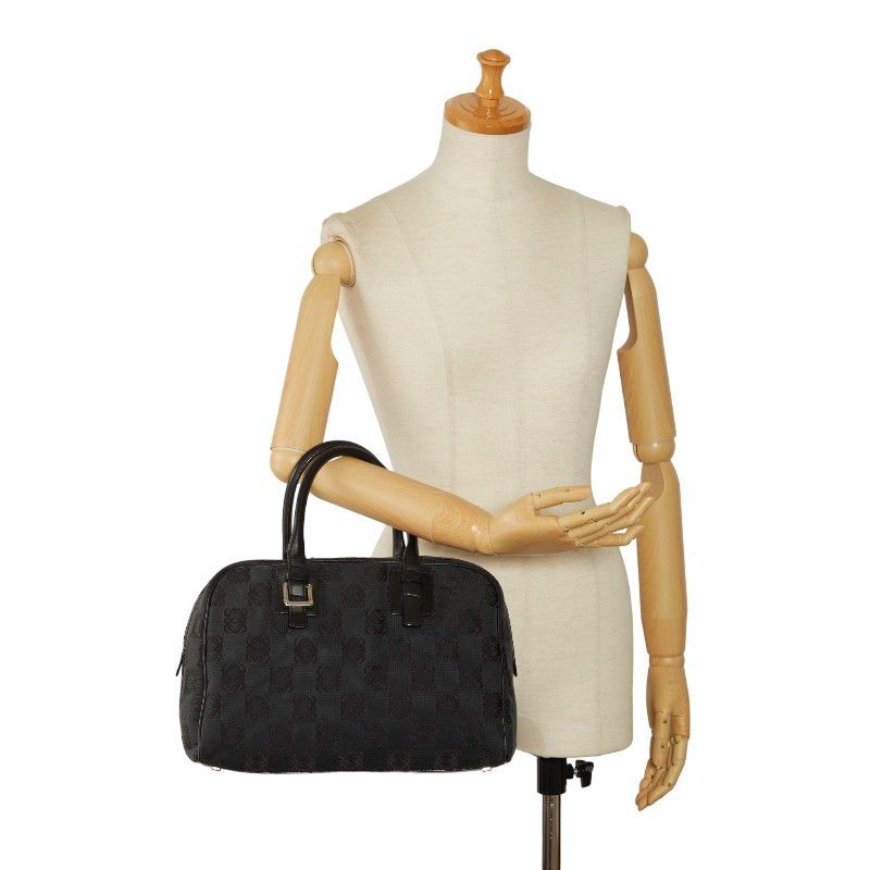 Loewe Loewe Loewe Anagram Canvas Leather Mini Boston Handbag Canvas Handbag in Very Good Condition Size ONE SIZE - 15 Thumbnail