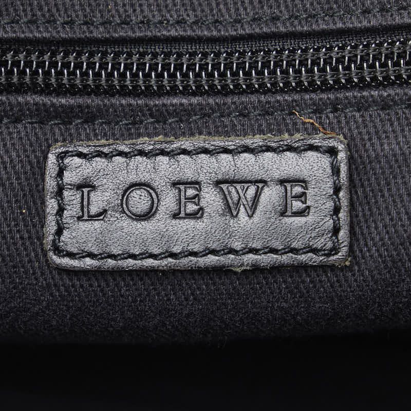 Loewe Loewe Loewe Anagram Canvas Leather Mini Boston Handbag Canvas Handbag in Very Good Condition Size ONE SIZE - 13 Thumbnail