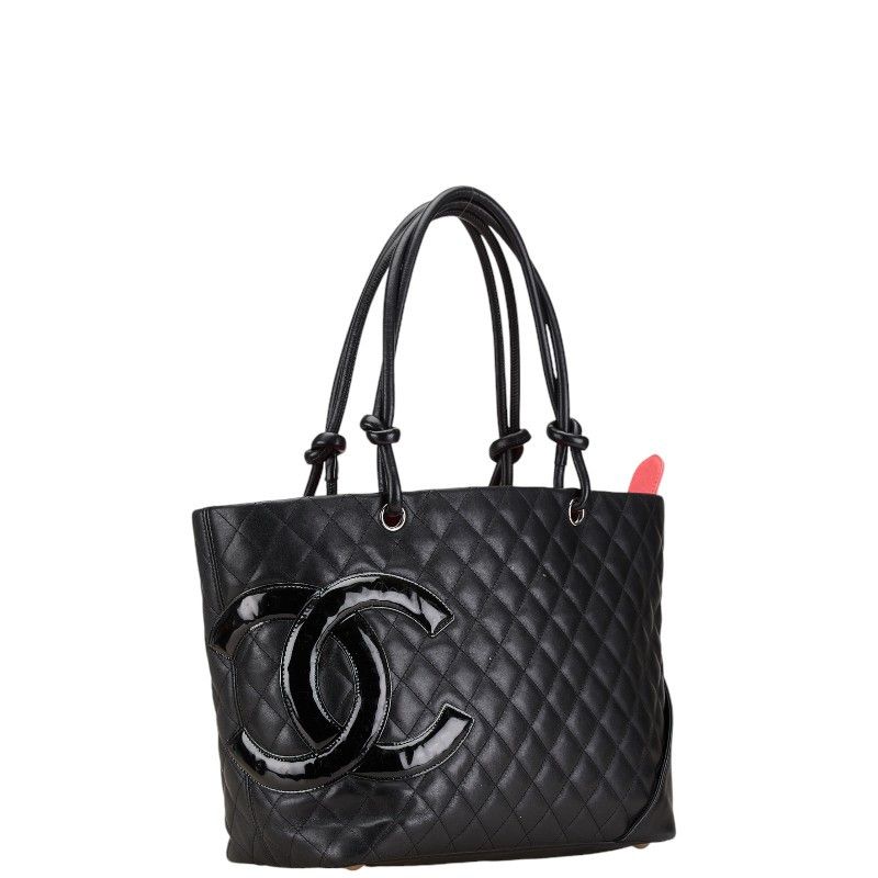 Chanel Chanel Chanel Cambon Line Coco Mark Large Tote Bag Leather Tote Bag A25169 in Very Good Condition Size ONE SIZE - 2 Thumbnail