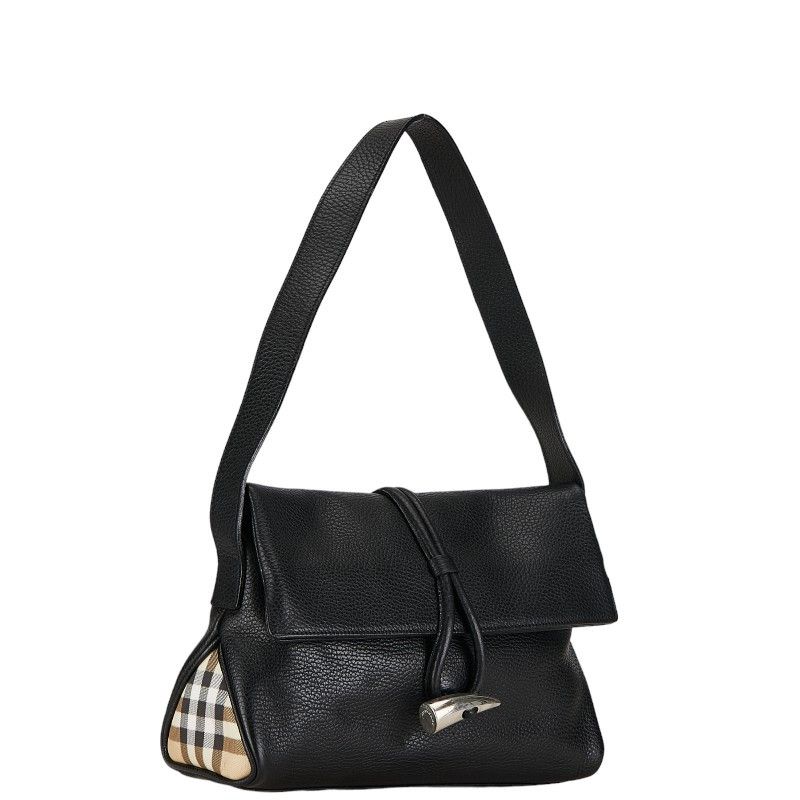Burberry Burberry Burberry Nova Check Leather Shoulder Bag Leather Shoulder Bag in Very Good Condition Size ONE SIZE - 2 Thumbnail