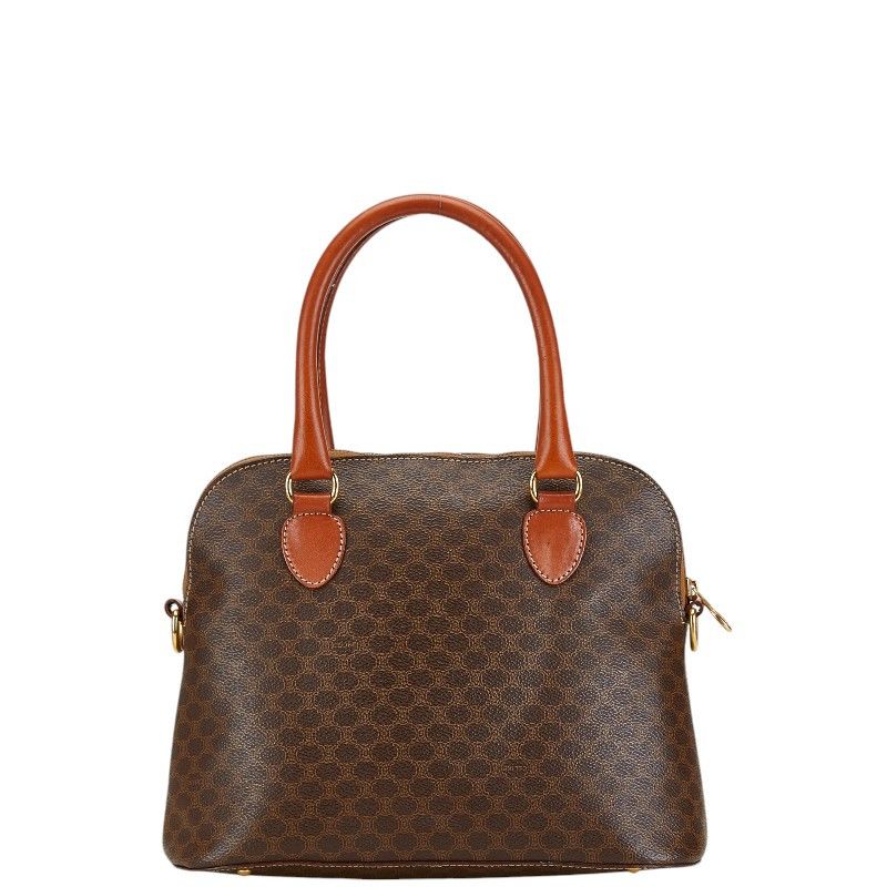 Celine Celine Celine Macadam Brown PVC Leather Handbag Canvas Handbag in Very Good Condition Size ONE SIZE - 3 Thumbnail