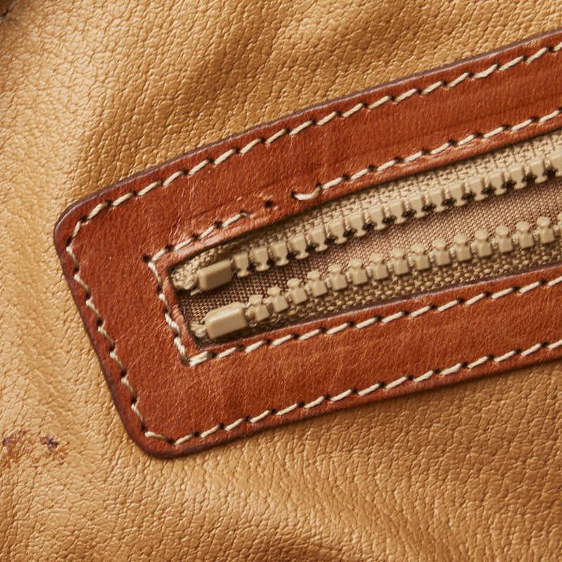 Celine Celine Celine Macadam Brown PVC Leather Handbag Canvas Handbag in Very Good Condition Size ONE SIZE - 5 Thumbnail