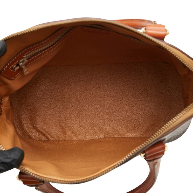 Celine Celine Celine Macadam Brown PVC Leather Handbag Canvas Handbag in Very Good Condition Size ONE SIZE - 8 Thumbnail