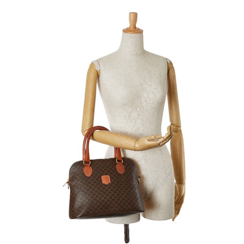 Celine Celine Celine Macadam Brown PVC Leather Handbag Canvas Handbag in Very Good Condition Size ONE SIZE - 11 Thumbnail