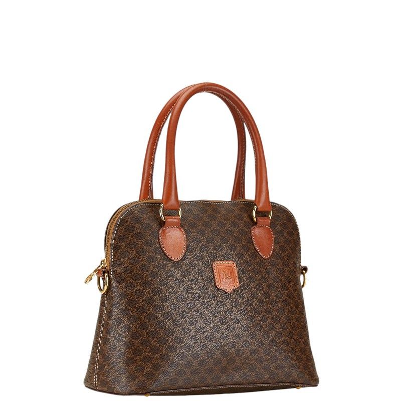 Celine Celine Celine Macadam Brown PVC Leather Handbag Canvas Handbag in Very Good Condition Size ONE SIZE - 2 Thumbnail
