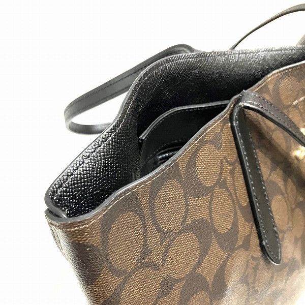 Coach Coach Coach Signature Avenue Tote Bag F67108 Plastic Tote Bag F67108 in Good Condition Size ONE SIZE - 4 Thumbnail