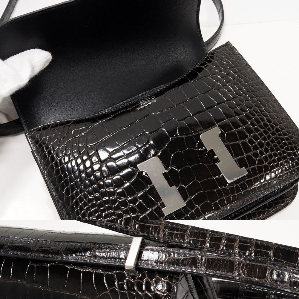 Hermes Hermes Hermes Constance III Mini Alligator Bag Leather Crossbody Bag in Pristine Condition Size ONE SIZE - 5 Thumbnail