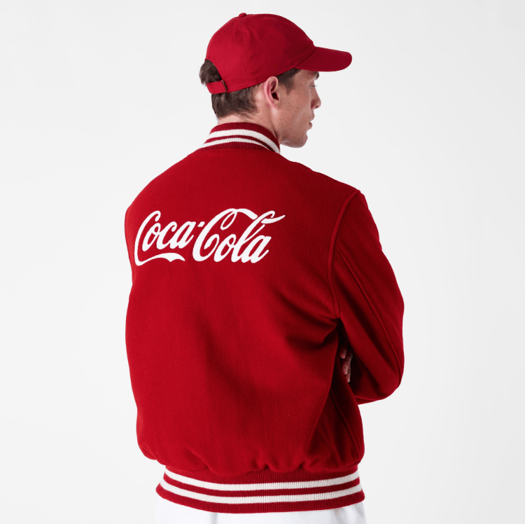 Kith Kith x Coca-Cola x Golden Bear Wool Varsity Jacket Red | Grailed